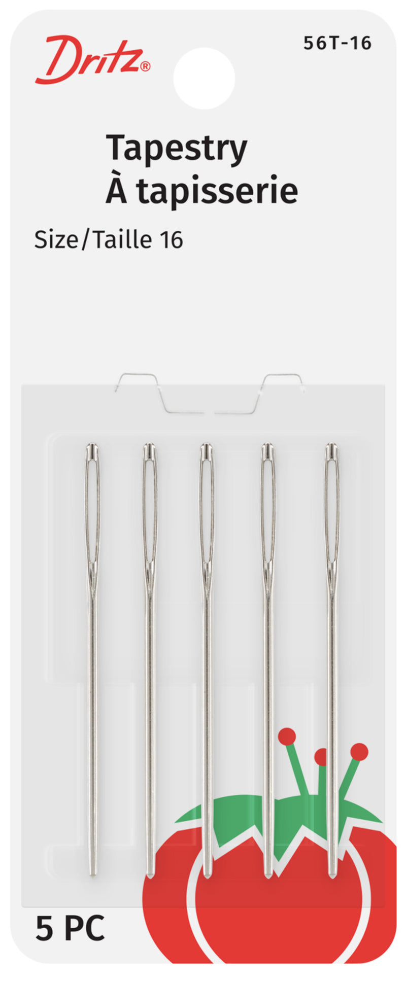 Chargez l'image dans la visionneuse de la galerie, 56T-16|Dritz Tapestry Hand Needles, Size 16, 5 pc