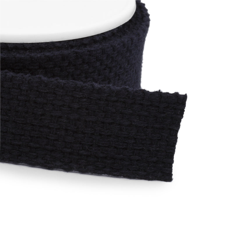 Chargez l'image dans la visionneuse de la galerie, 28600-1|Dritz 1" Cotton Belting & Strapping, Black, 15 yd