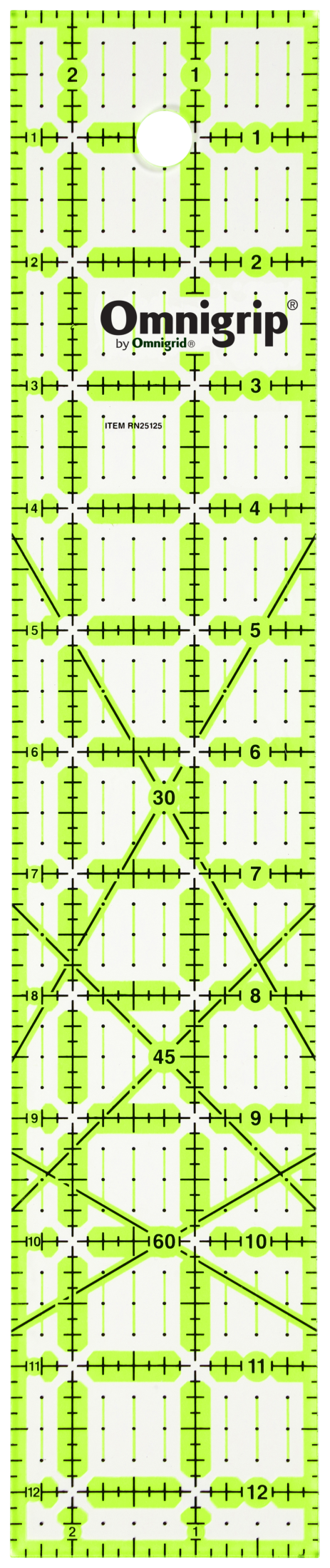 Chargez l'image dans la visionneuse de la galerie, RN25125|Omnigrid Omnigrip Neon Rectangle Ruler, 2-1/2" x 12-1/2"