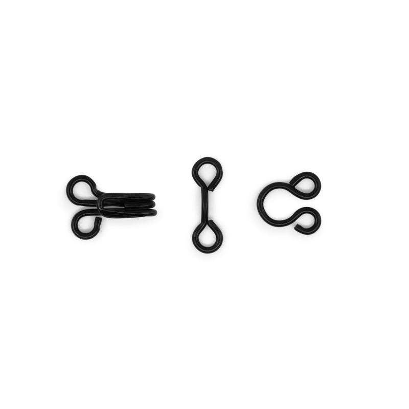 Chargez l'image dans la visionneuse de la galerie, 90-3-1|Dritz Hooks & Eyes, 14 pc, Black, Size 3