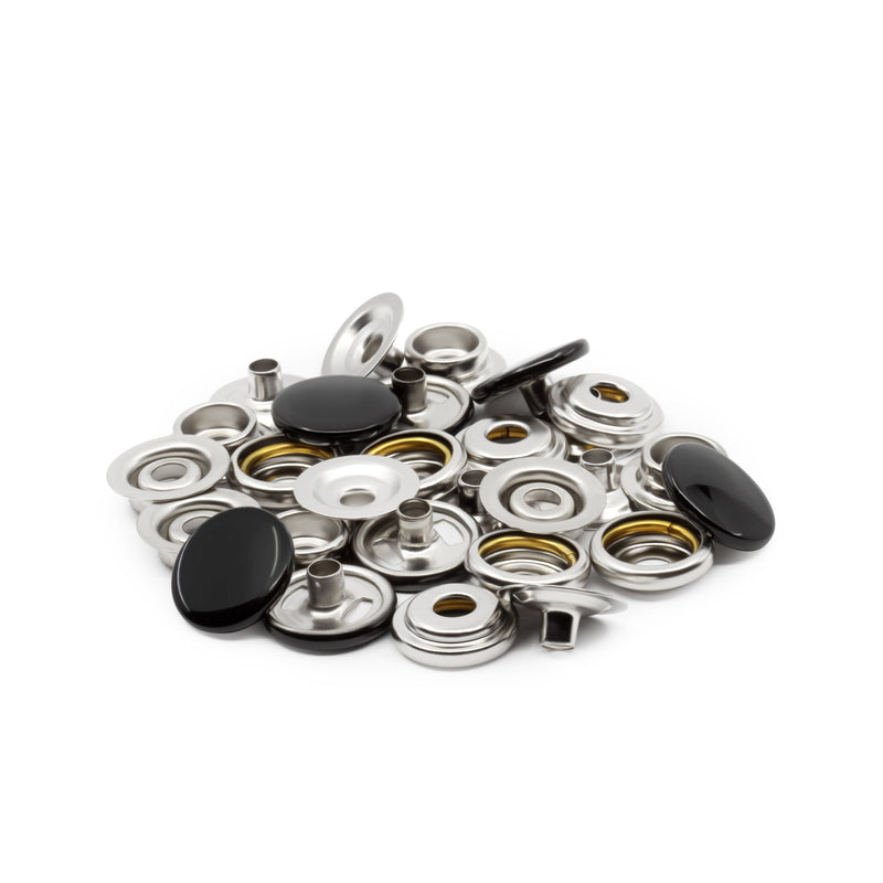 Chargez l'image dans la visionneuse de la galerie, 5-3|Dritz 5/8" Heavy Duty Snaps, 7 Sets, Black