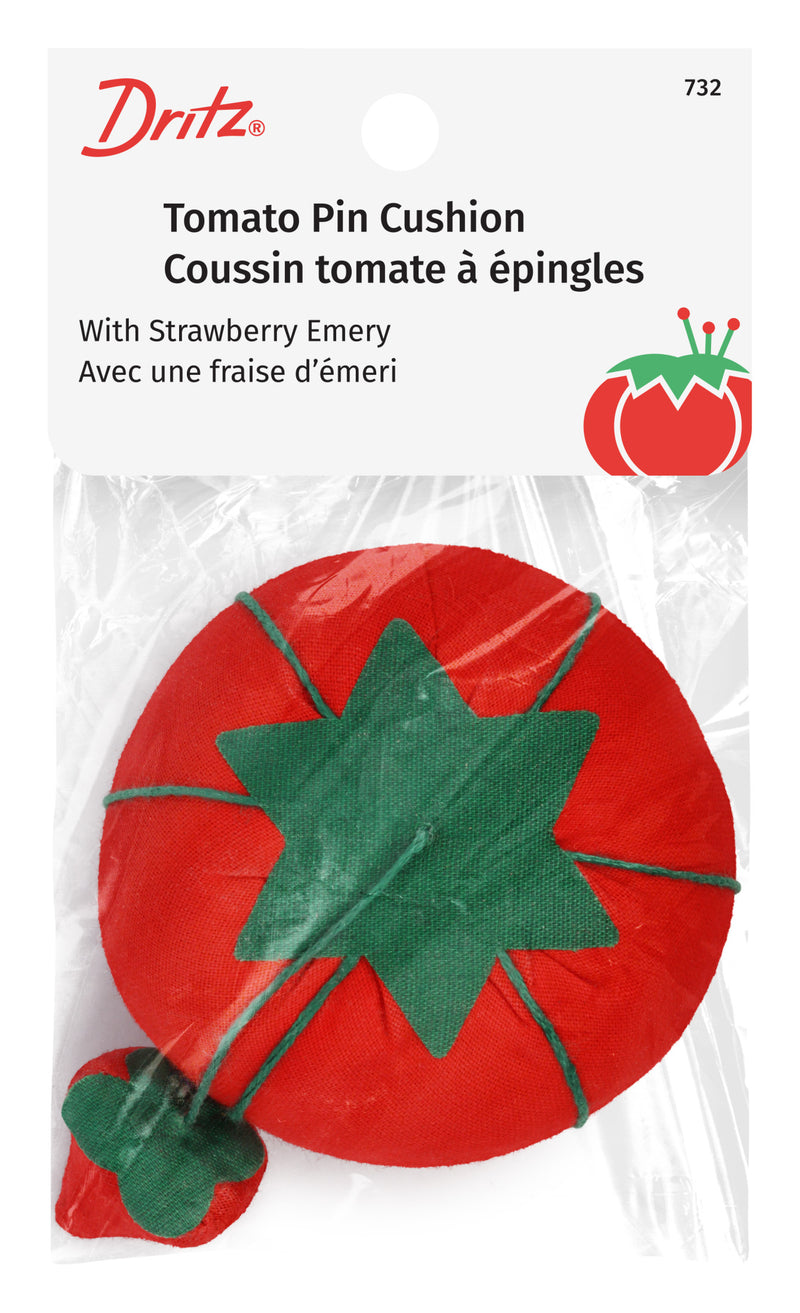 Chargez l'image dans la visionneuse de la galerie, 732|Dritz 2-3/4" Tomato Pin Cushion with Strawberry Emery, 1 pc