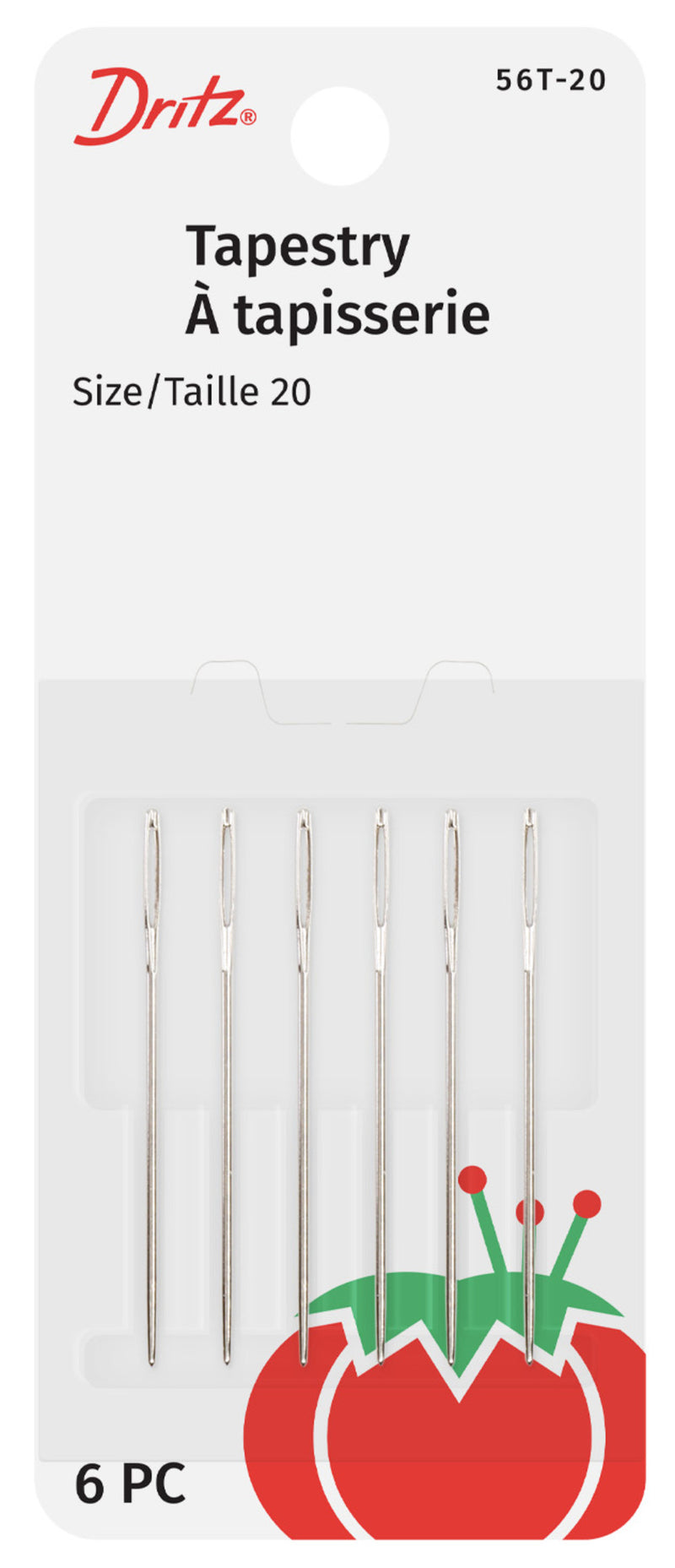 Chargez l'image dans la visionneuse de la galerie, 56T-20|Dritz Tapestry Hand Needles, Size 20, 6 pc