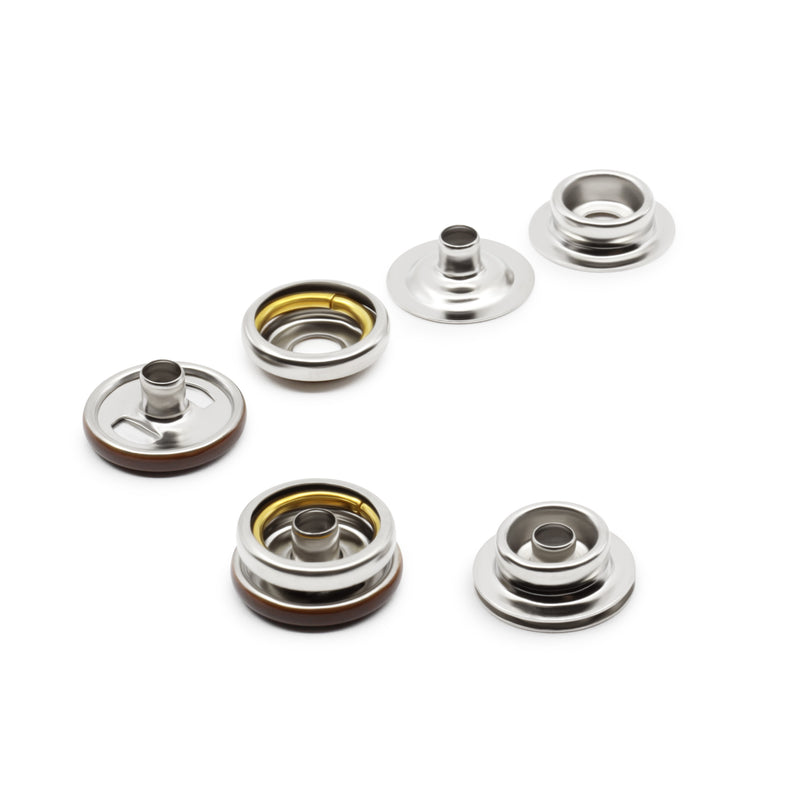 Chargez l'image dans la visionneuse de la galerie, 5-4|Dritz 5/8" Heavy Duty Snaps, 7 Sets, Brown