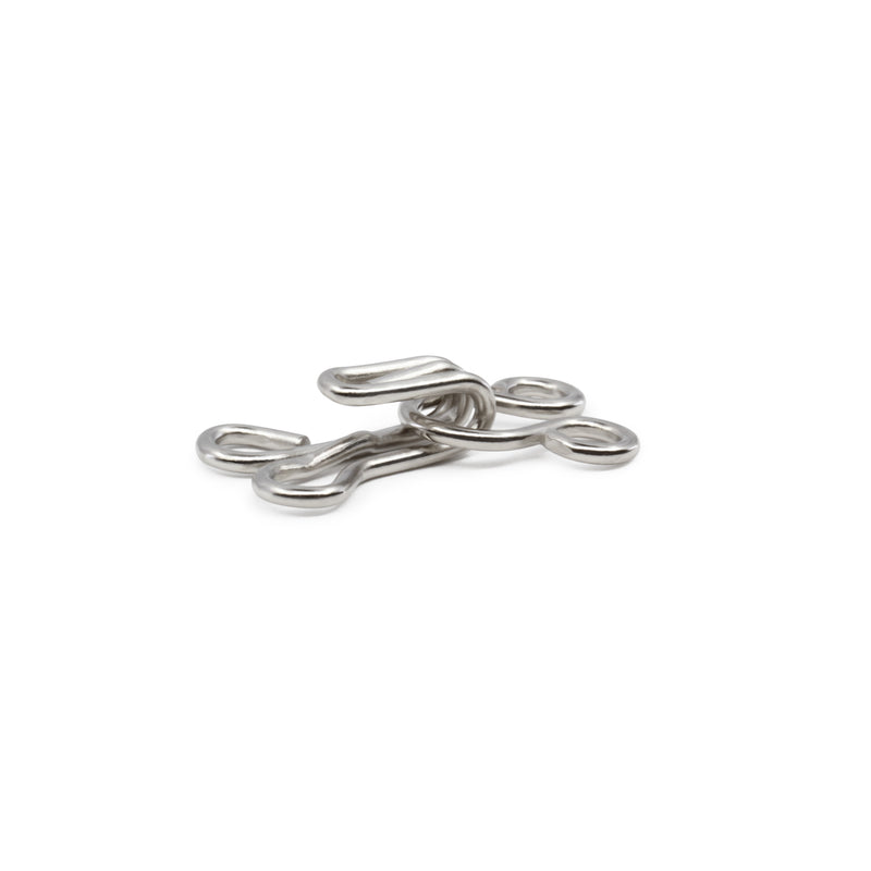 Chargez l'image dans la visionneuse de la galerie, BK102|Dritz Hooks & Eyes, Size 2, 96 Sets, Nickel