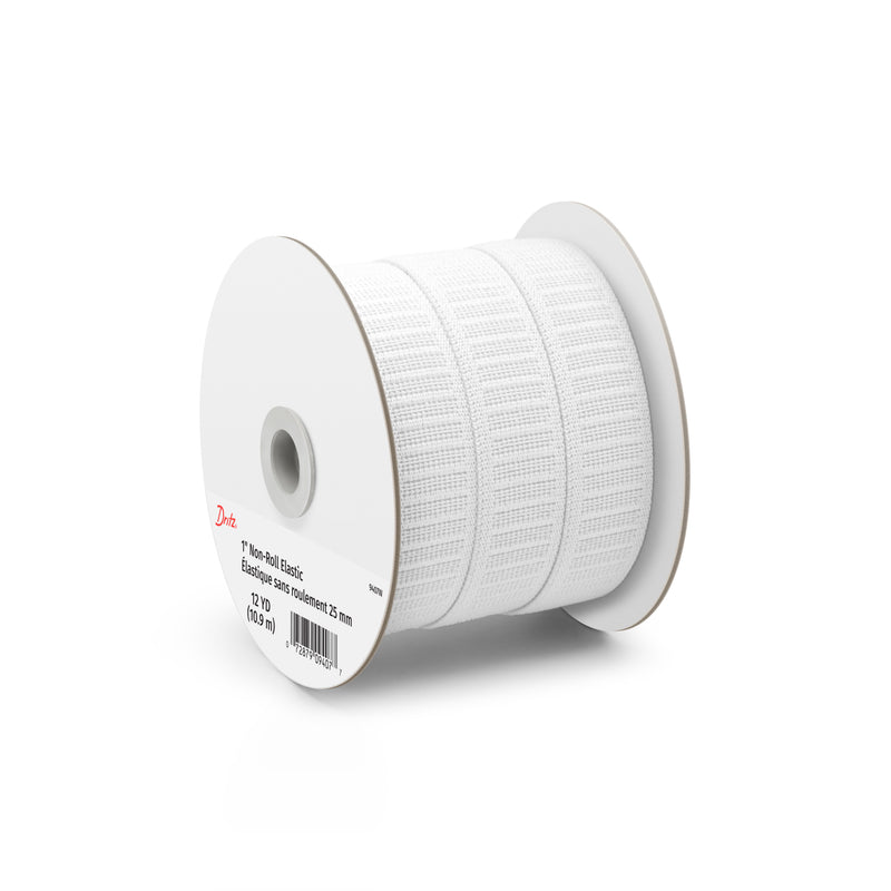Chargez l'image dans la visionneuse de la galerie, 9407W|Dritz 1" Non-Roll Elastic, White, 12 yd