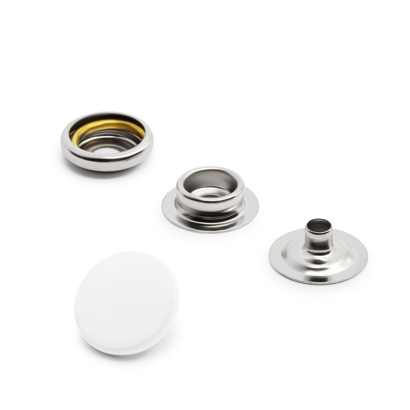 Chargez l'image dans la visionneuse de la galerie, 5-2|Dritz 5/8" Heavy Duty Snaps, 7 Sets, White