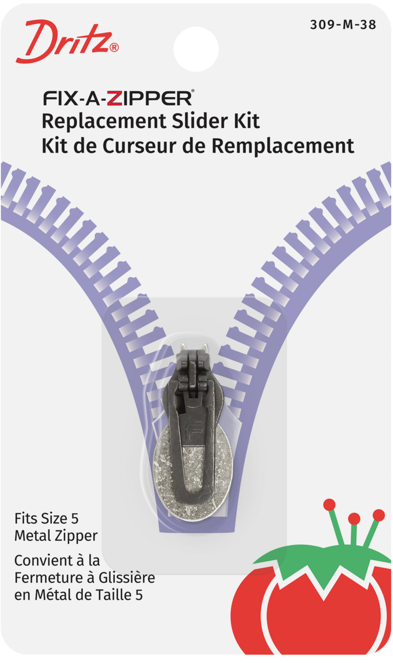 Chargez l'image dans la visionneuse de la galerie, 309-M-38|Dritz Metal Fix-A-Zipper Replacement Slider Kit