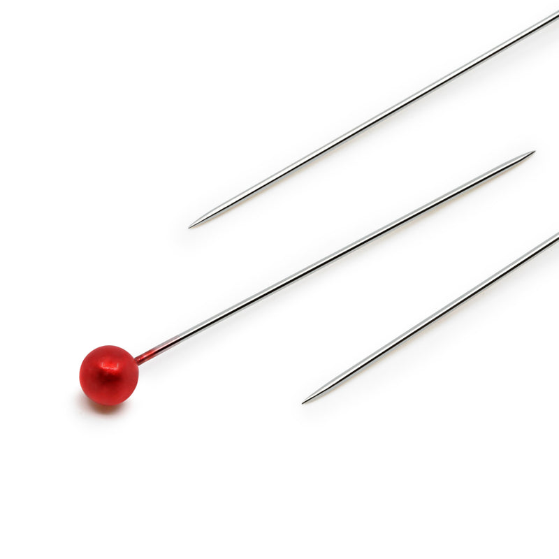 Chargez l'image dans la visionneuse de la galerie, 68-6|Dritz 1-1/2" Long Pearlized Pins, Red, 100 pc