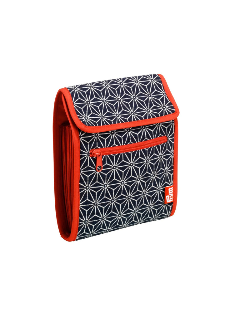 Chargez l'image dans la visionneuse de la galerie, 612036|Prym Circular Knitting Needle Case Folder, Navy Geometric