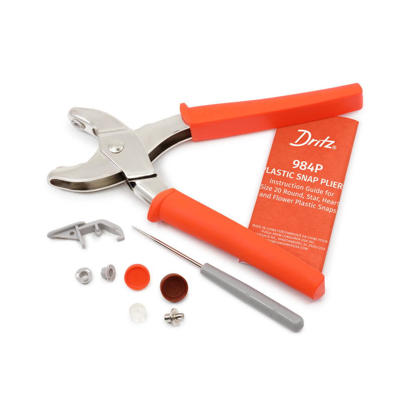 Chargez l'image dans la visionneuse de la galerie, 984P|Dritz Plastic Snap Pliers for Size 20 Snaps, Orange
