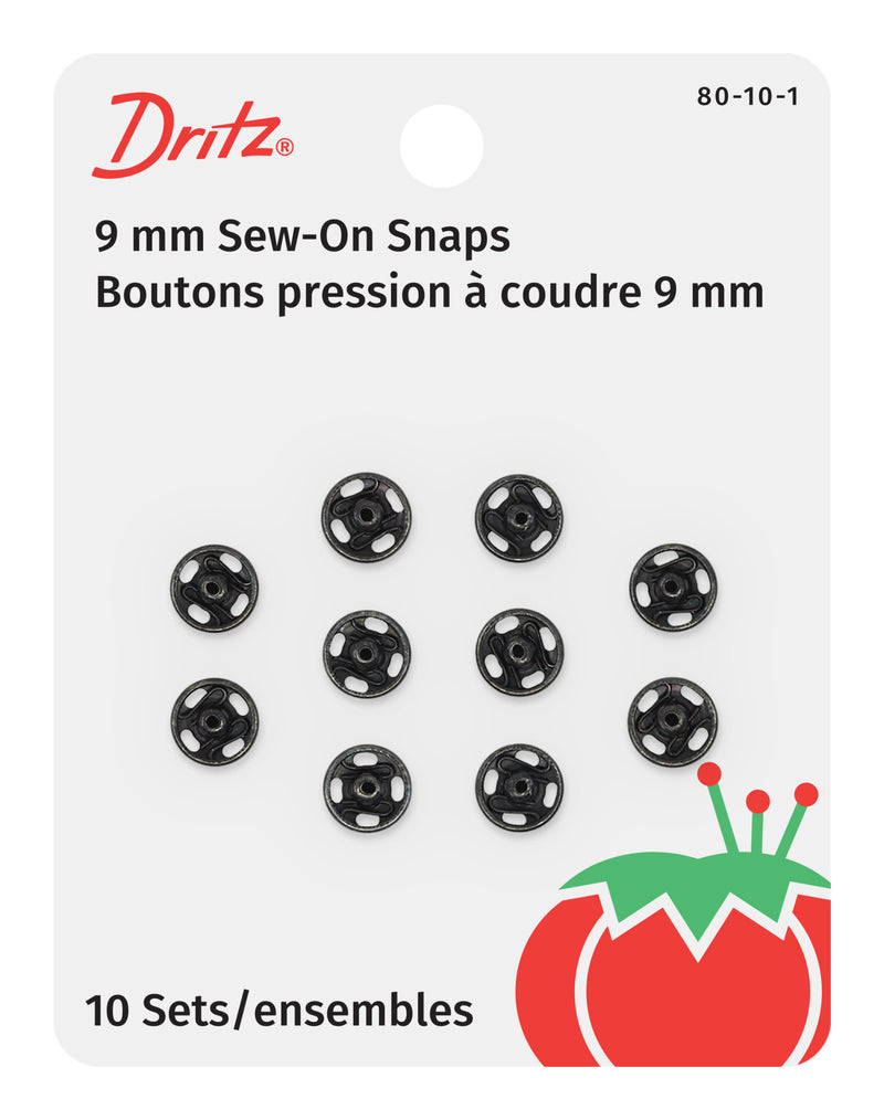 Chargez l'image dans la visionneuse de la galerie, 80-10-1|Dritz Sew-On Snaps, 10 Sets, Size 1/0, Black