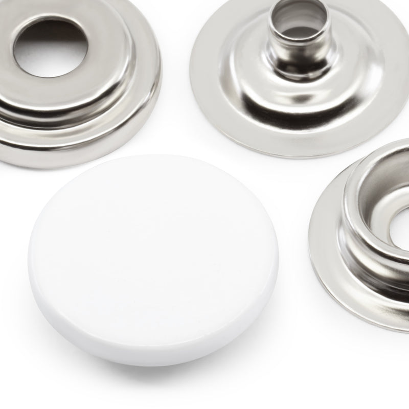 Chargez l'image dans la visionneuse de la galerie, 5-2|Dritz 5/8" Heavy Duty Snaps, 7 Sets, White