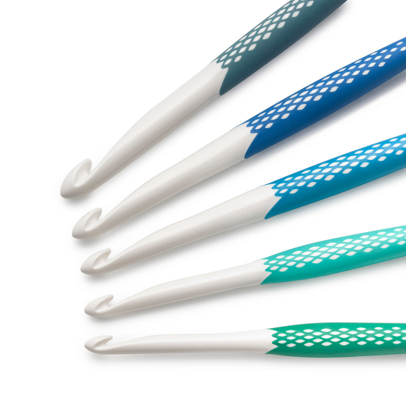 Chargez l'image dans la visionneuse de la galerie, 57183|Prym Ergonomic Crochet Hook Set, Large (7mm, L, M, N, O)