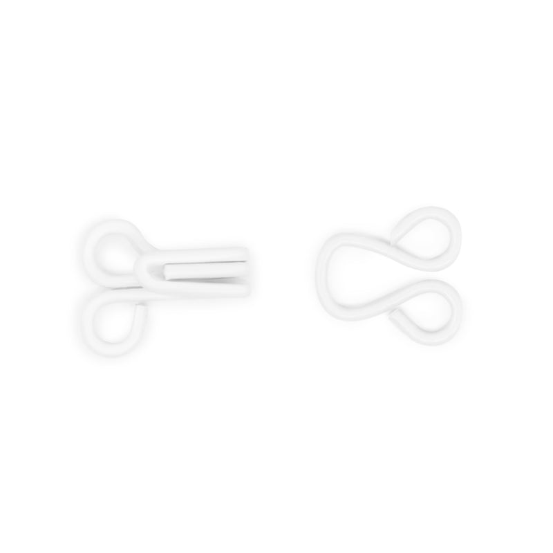 Chargez l'image dans la visionneuse de la galerie, BK100|Dritz Hooks & Eyes, Size 1, 72 Sets, White