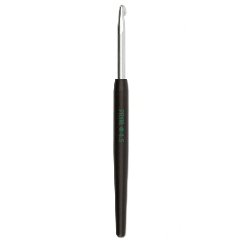 Chargez l'image dans la visionneuse de la galerie, 195177|Prym 6" Crochet Hook, Aluminum with Soft Grip, 4.5mm