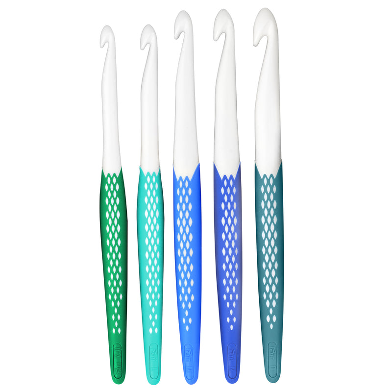 Chargez l'image dans la visionneuse de la galerie, 57183|Prym Ergonomic Crochet Hook Set, Large (7mm, L, M, N, O)