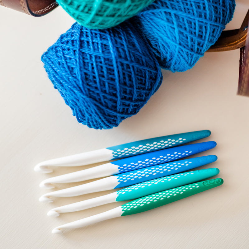 Chargez l'image dans la visionneuse de la galerie, 57183|Prym Ergonomic Crochet Hook Set, Large (7mm, L, M, N, O)