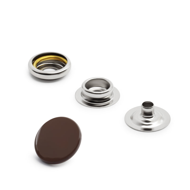 Chargez l'image dans la visionneuse de la galerie, 5-4|Dritz 5/8" Heavy Duty Snaps, 7 Sets, Brown