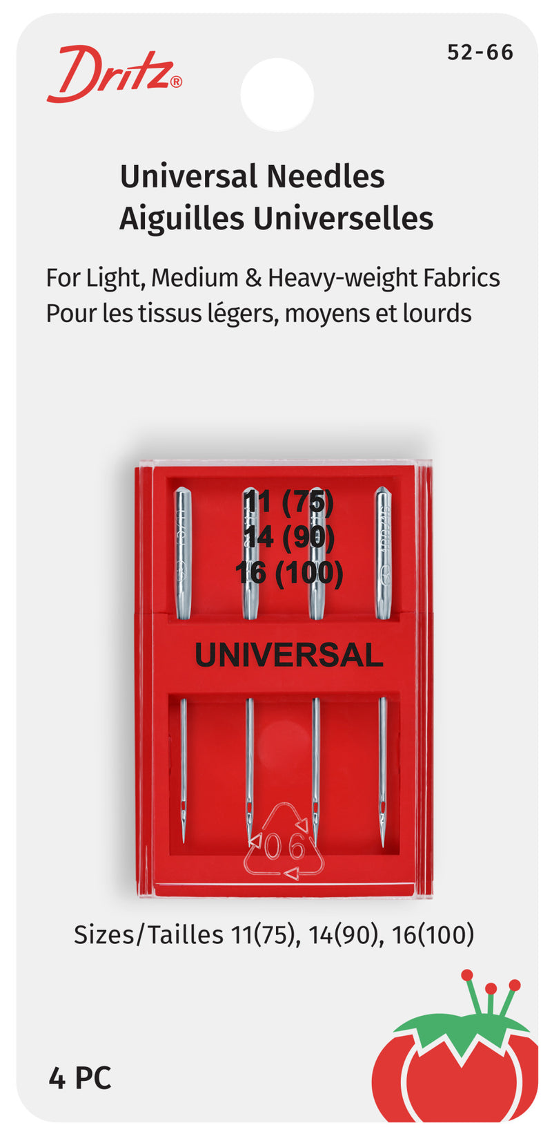 Chargez l'image dans la visionneuse de la galerie, 52-66|Dritz Universal Machine Needles, Assorted Sizes, 4 pc