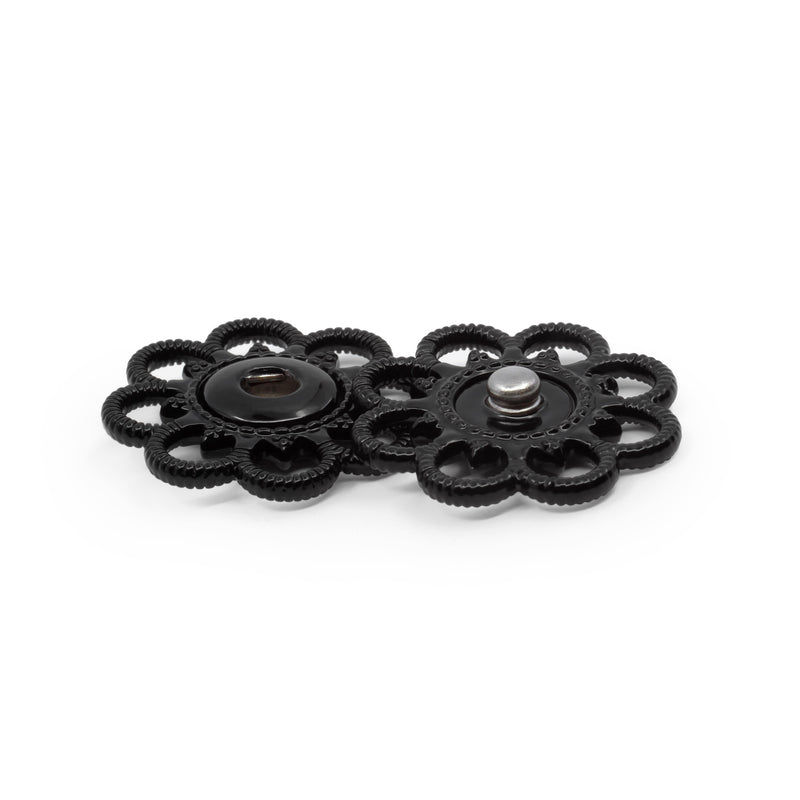 Chargez l'image dans la visionneuse de la galerie, 442-1|Dritz Sew-On Snaps, 2 Sets, Size 25mm, Black