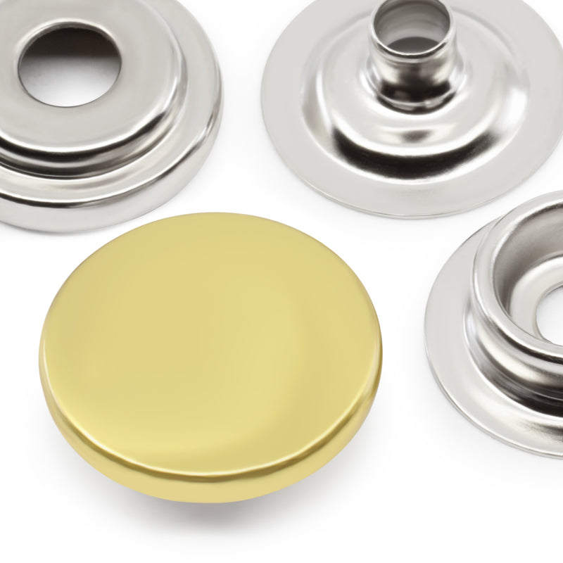 Chargez l'image dans la visionneuse de la galerie, 5-6|Dritz 5/8" Heavy Duty Snaps, 7 Sets, Gold