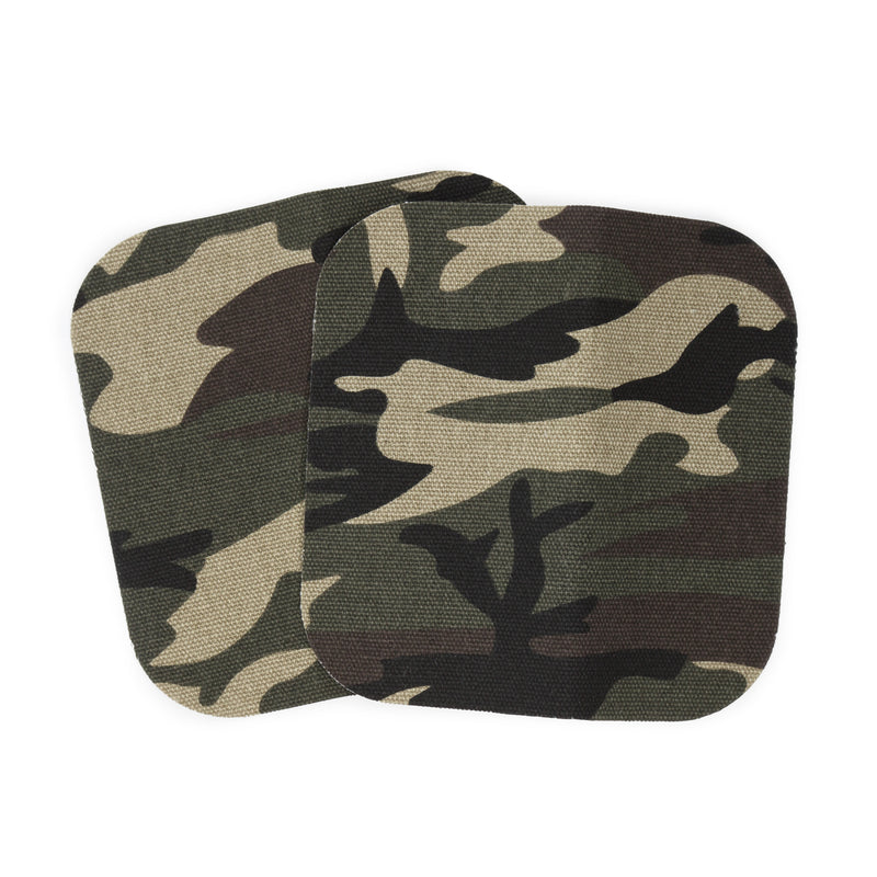 Chargez l'image dans la visionneuse de la galerie, 55246-80|Dritz Heavy Canvas Iron-On Patches, 5" x 5", 2 pc, Camo Green
