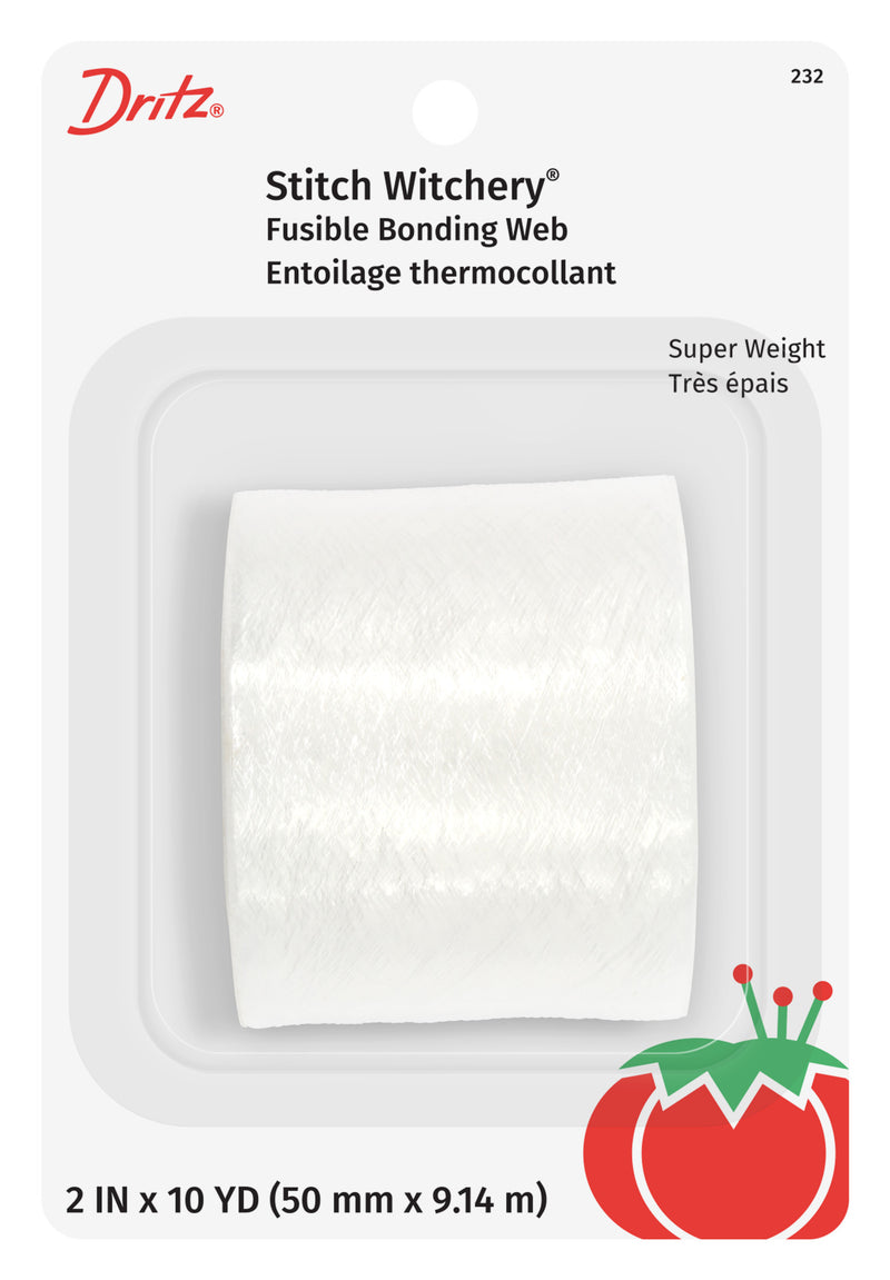 Chargez l'image dans la visionneuse de la galerie, 232|Dritz 2" Stitch Witchery Fusible Bonding Web, Super Weight, White, 10 yd