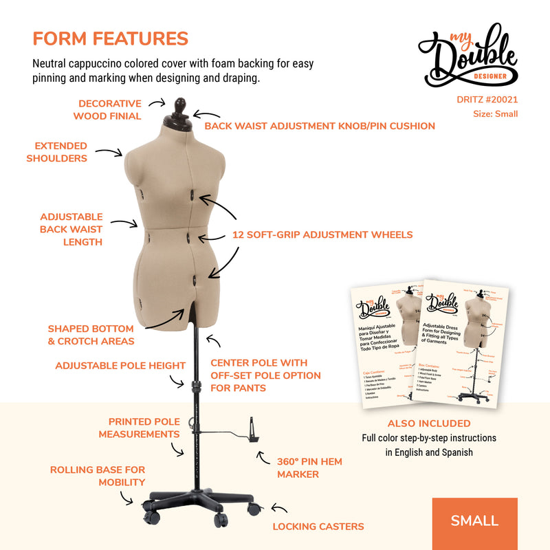 Chargez l'image dans la visionneuse de la galerie, 20021|Dritz My Double Designer Adjustable Dress Form, Small