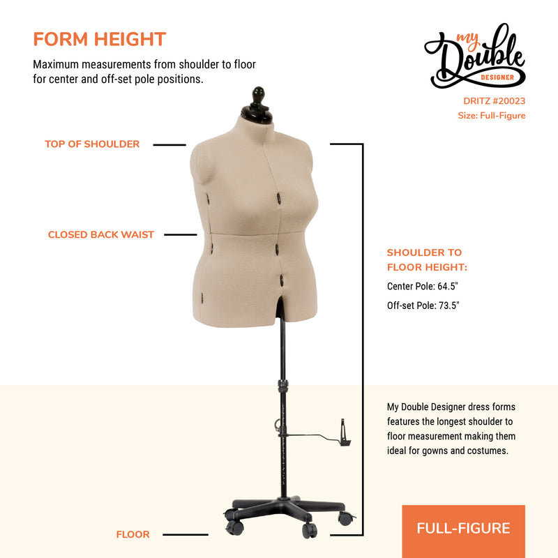 Chargez l'image dans la visionneuse de la galerie, 20023|Dritz My Double Designer Adjustable Dress Form, Full-Figure