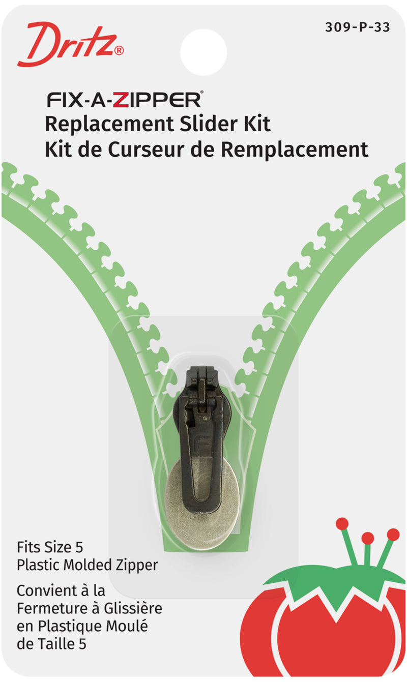 Chargez l'image dans la visionneuse de la galerie, 309-P-33|Dritz Plastic Molded Fix-A-Zipper Replacement Slider Kit