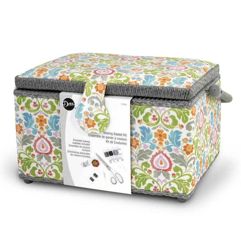 Chargez l'image dans la visionneuse de la galerie, Z10452|Dritz Essential Sewing Basket Kit, Medium