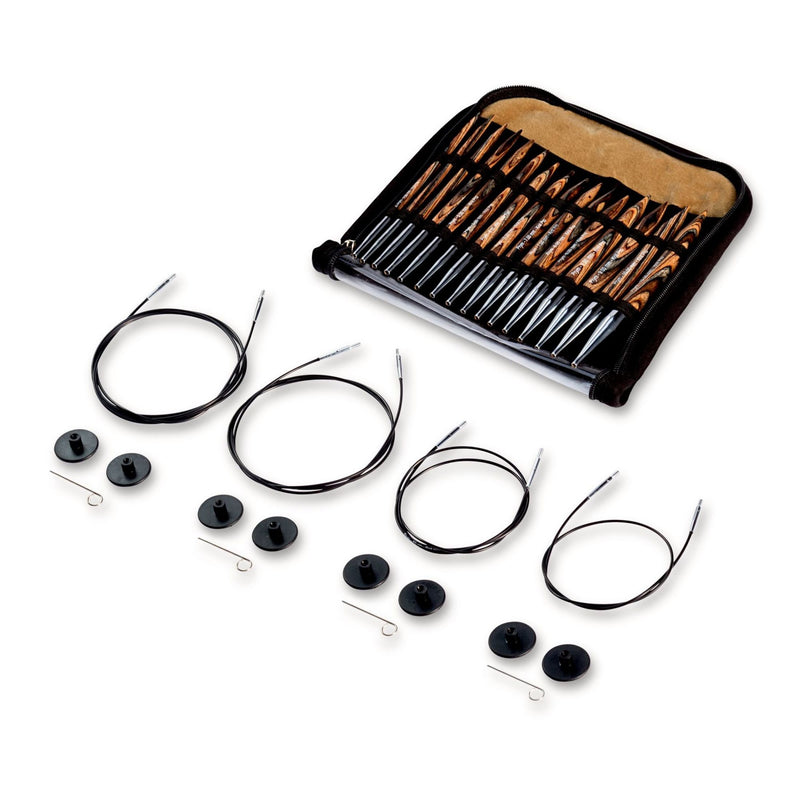 Chargez l'image dans la visionneuse de la galerie, 223800|Prym Circular Knitting Needles Set, Interchangeable , Wood, 4-10mm