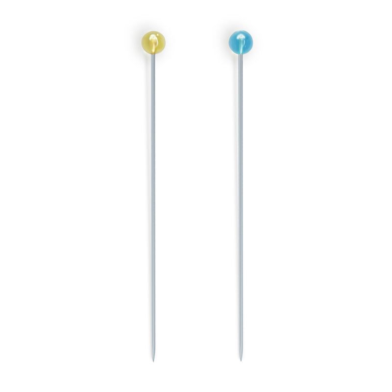 Chargez l'image dans la visionneuse de la galerie, 3035|Dritz Crystal Glass Head Pins, Blue & Yellow, 100 pc, 1-7/8"