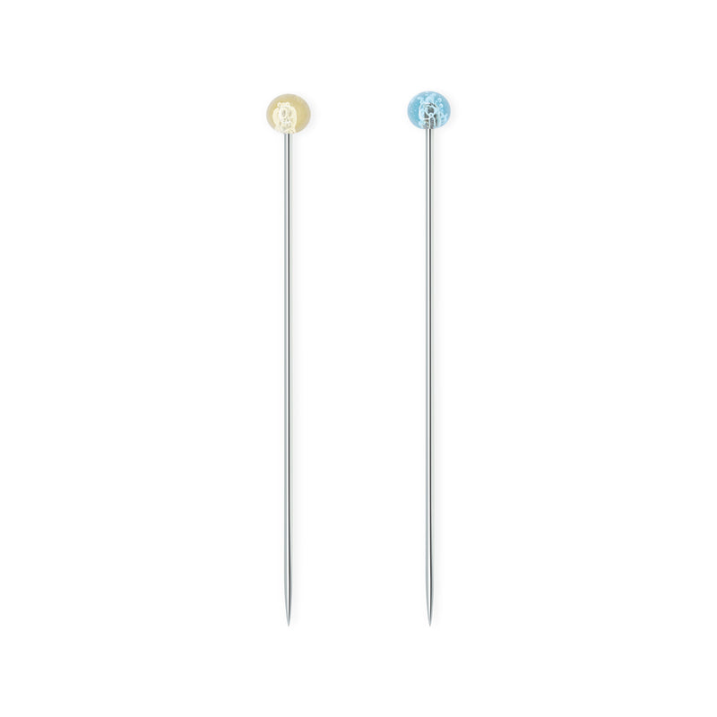 Chargez l'image dans la visionneuse de la galerie, 3417|Dritz Crystal Glass Head Pins, Blue & Yellow, 100 pc, 1-3/8"