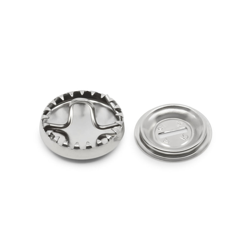 Chargez l'image dans la visionneuse de la galerie, 213-24|Dritz 5/8" Half Ball Cover Buttons, 5 pc, Nickel