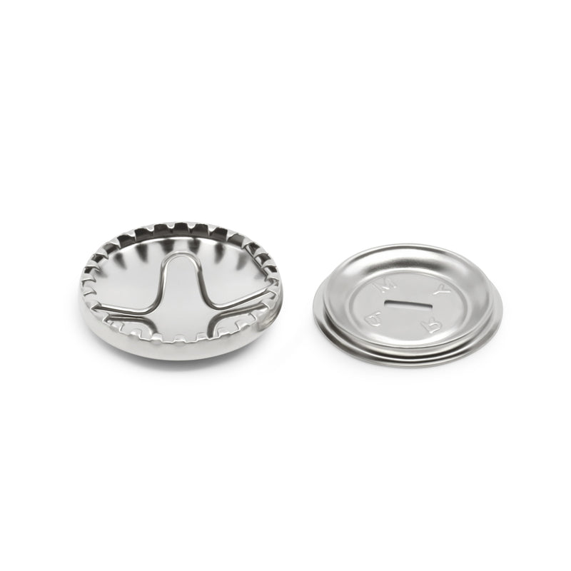 Chargez l'image dans la visionneuse de la galerie, 213-36|Dritz 7/8" Half Ball Cover Buttons, 3 pc, Nickel
