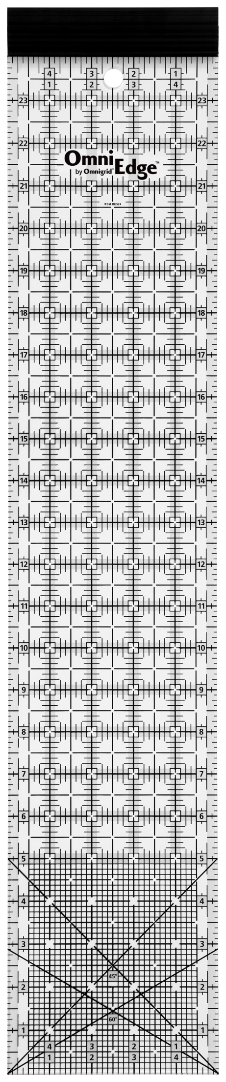 Chargez l'image dans la visionneuse de la galerie, RE524|Omnigrid Rectangle Ruler with Removable Lip, 5" x 24"