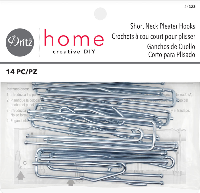 Chargez l'image dans la visionneuse de la galerie, 44323|Dritz Short Neck Pleater Hooks, Silver, 14 pc