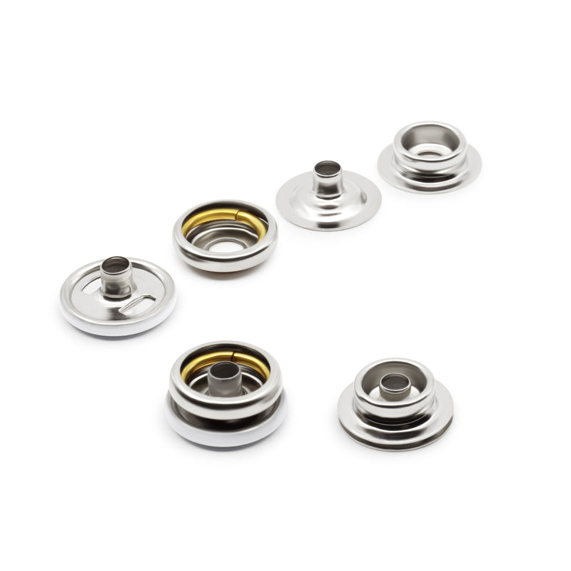 Chargez l'image dans la visionneuse de la galerie, 5-2|Dritz 5/8" Heavy Duty Snaps, 7 Sets, White