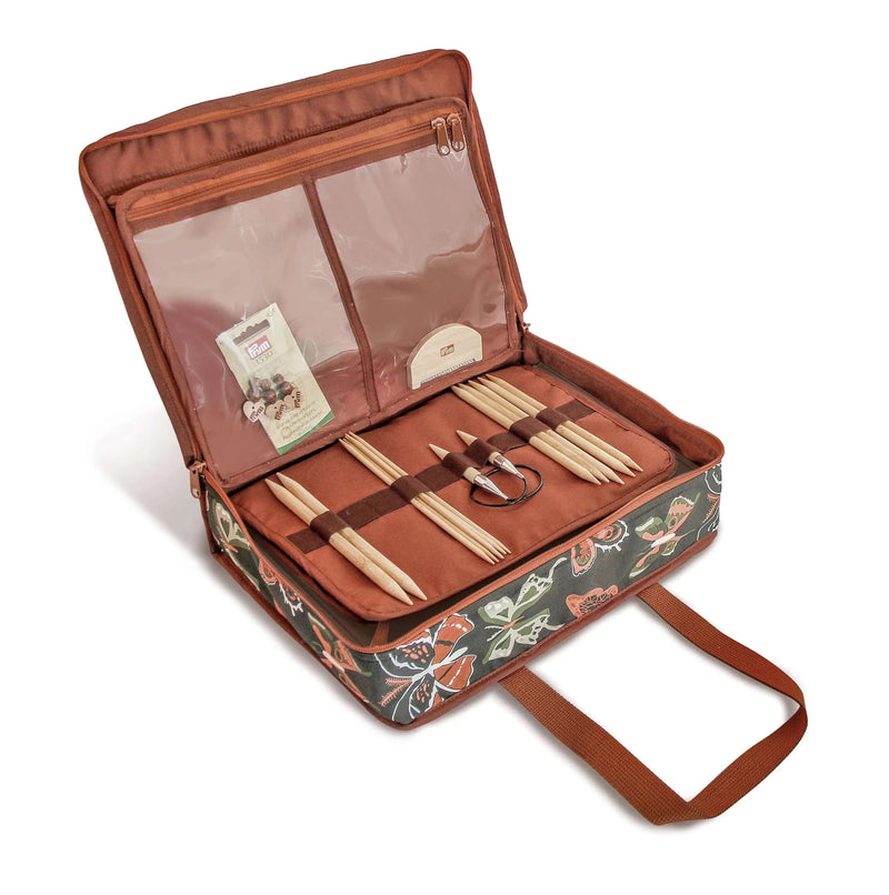 Chargez l'image dans la visionneuse de la galerie, 612067|Prym All-in-One Craft Organizer Bag, Orange Butterfly