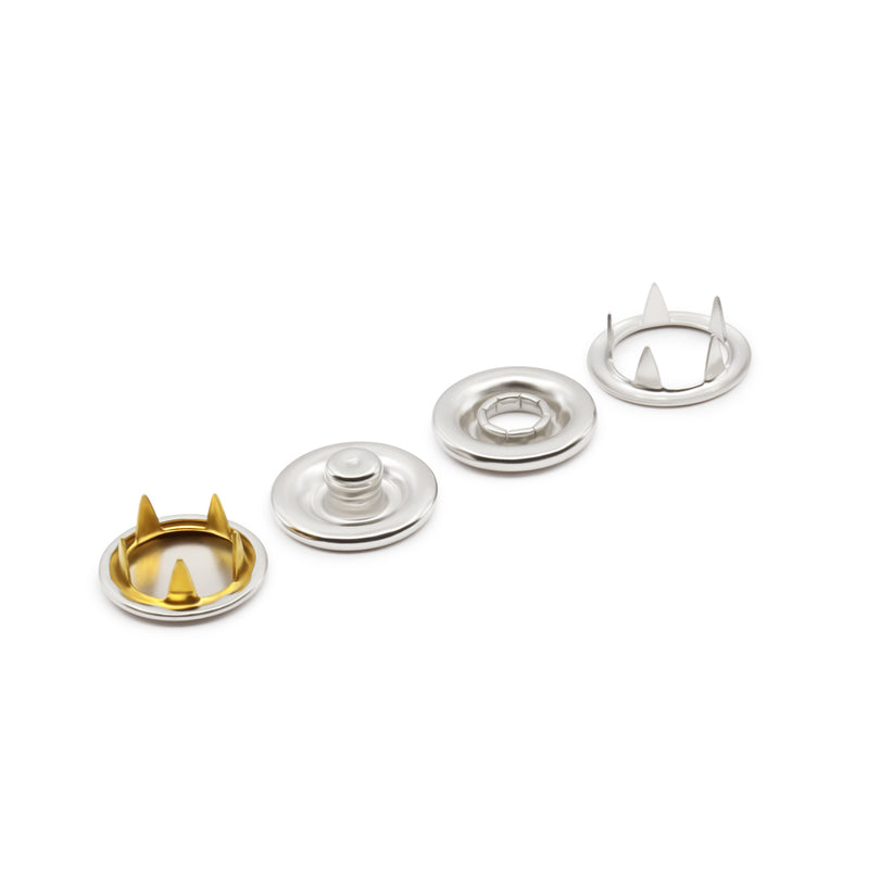 Chargez l'image dans la visionneuse de la galerie, BK114|Dritz 5∕8" Long Prong Snaps & Tools, 36 Sets, Nickel