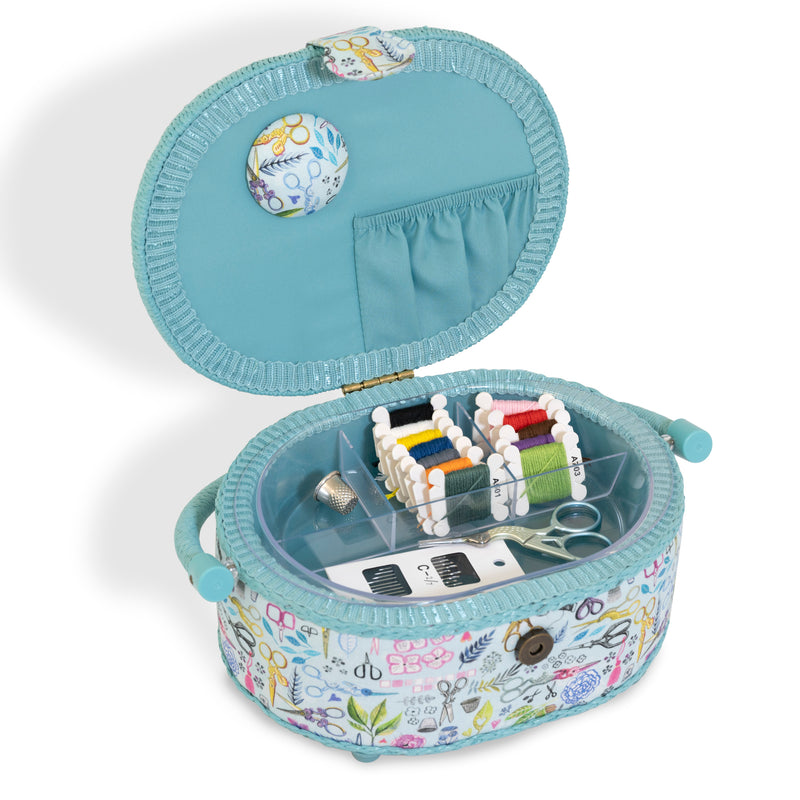 Chargez l'image dans la visionneuse de la galerie, Z10460|Dritz Sewing Basket Embroidery Set, Small