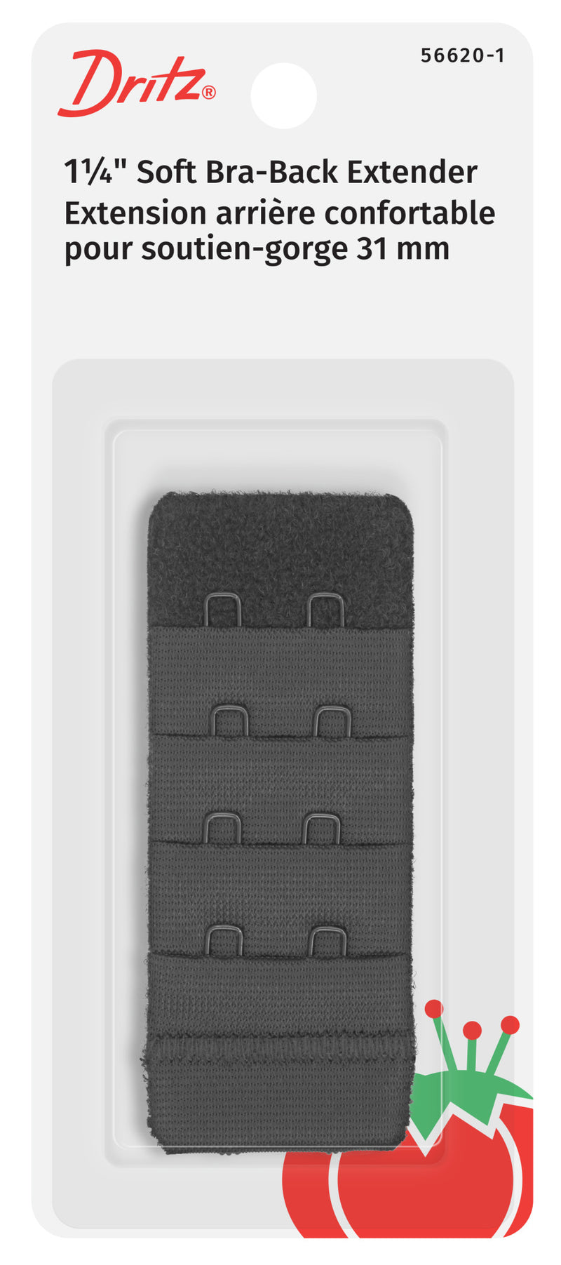 Chargez l'image dans la visionneuse de la galerie, 56620-1|Dritz 1-1/4" Soft Bra-Back Extender, Black