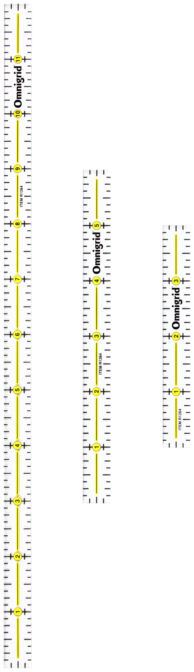 Chargez l'image dans la visionneuse de la galerie, R1264S|Omnigrid Marking Ruler Trio with Lengths 4", 6", 12"