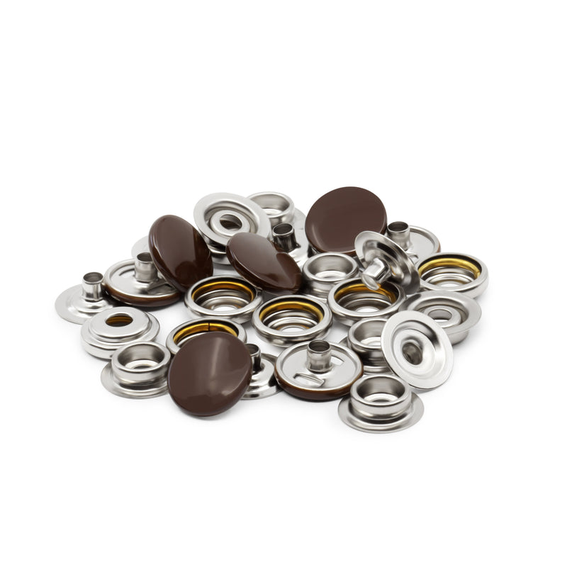 Chargez l'image dans la visionneuse de la galerie, 5-4|Dritz 5/8" Heavy Duty Snaps, 7 Sets, Brown