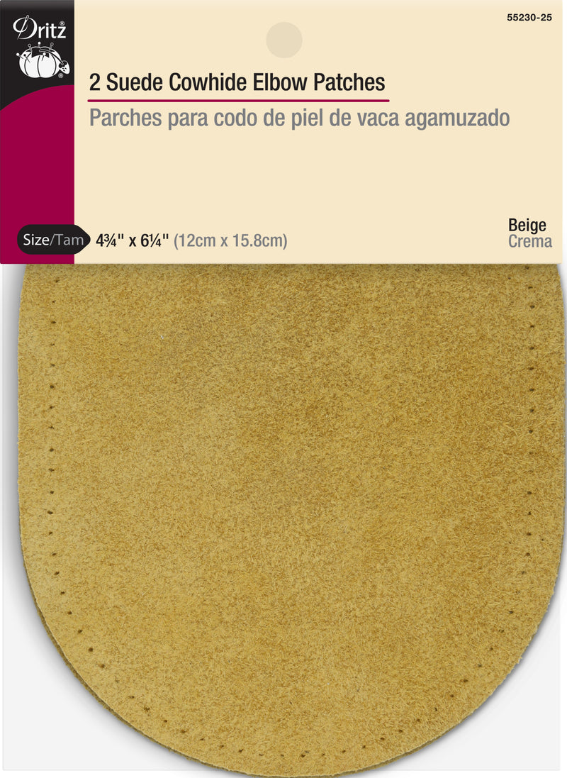Chargez l'image dans la visionneuse de la galerie, 55230-25|Dritz Suede Cowhide Elbow Patches, 2 pc, Beige