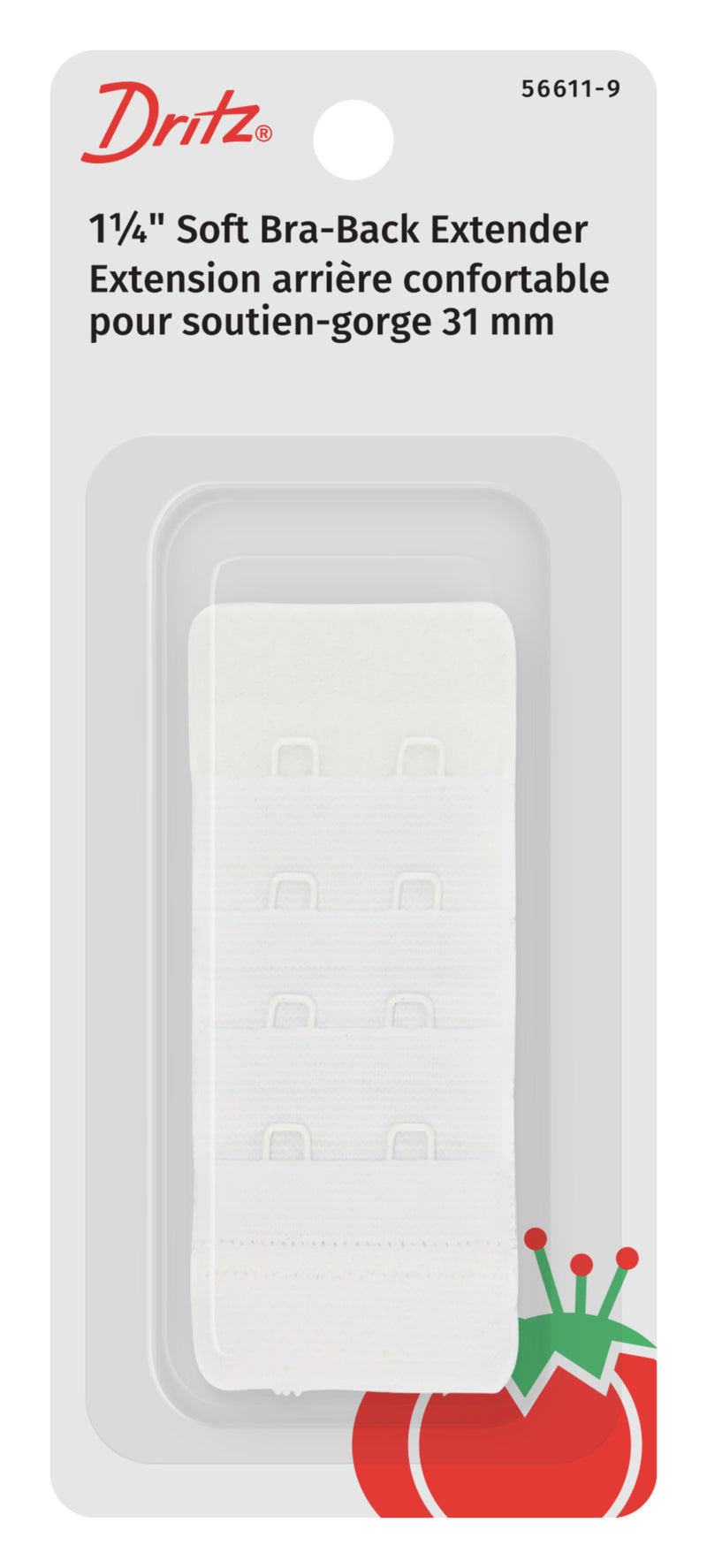 Chargez l'image dans la visionneuse de la galerie, 56611-9|Dritz 1-1/4" Soft Bra-Back Extender, White