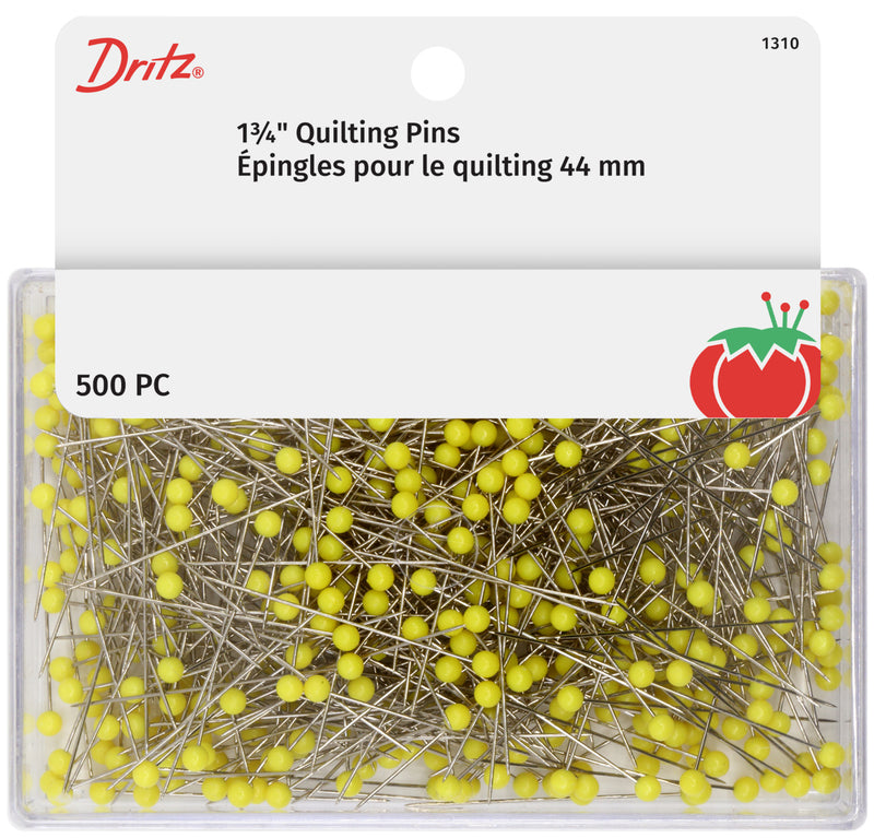Chargez l'image dans la visionneuse de la galerie, 1310|Dritz 1-3/4" Quilting Pins, Yellow, 500 pc