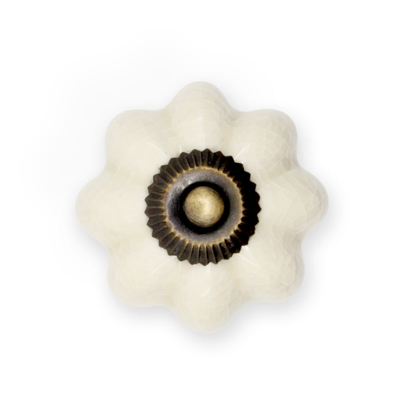 Chargez l'image dans la visionneuse de la galerie, 47016|Dritz Ceramic Scallop Knob, Cream